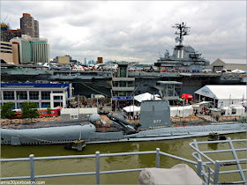 Terminal de Cruceros de Manhattan durante la Fleet Week de Nueva York