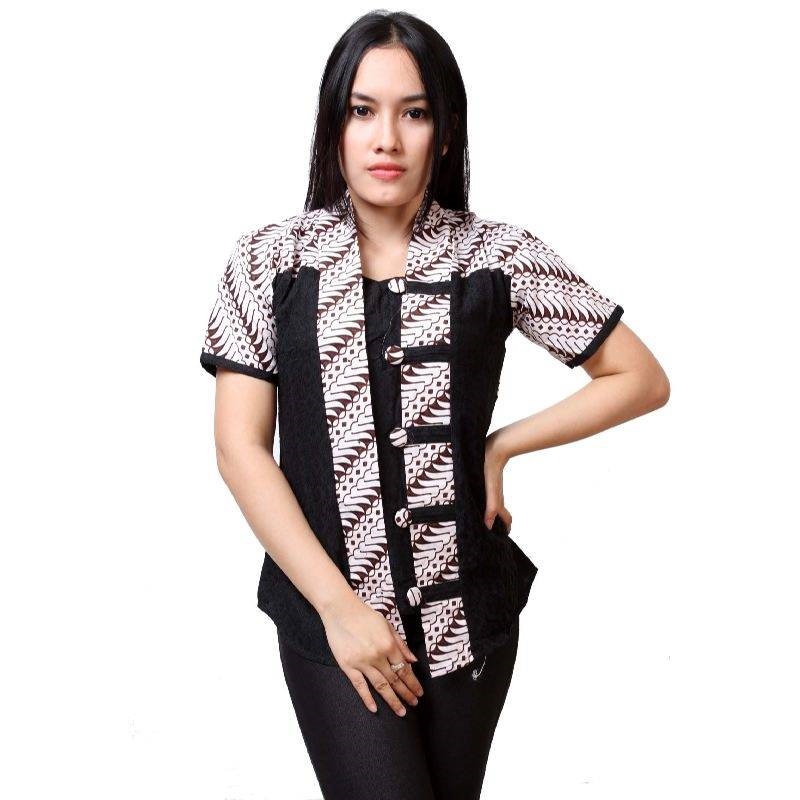 20 Baju  Batik  Lengan  Pendek  Modern 2019 yang Mempesona 