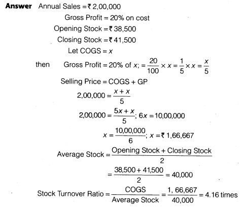 Solutions Class 12 Accountancy Part II Chapter 5 (Accounting Ratios)