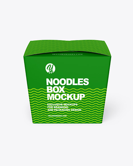 Download Glossy Noodles Box Mockup