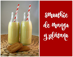 Receta de batido de mango, plátano y leche fermentada