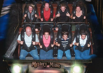 Funny facial expressions of people on roller coaster www.coolpicturegallery.net