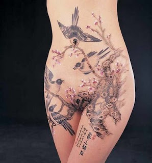 Nice Bird Tattoo Design for Femile-4