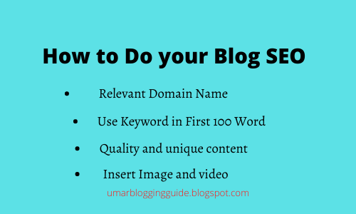How to Do your Blog SEO