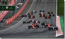 La partenza del gran premio d'Austria 2018