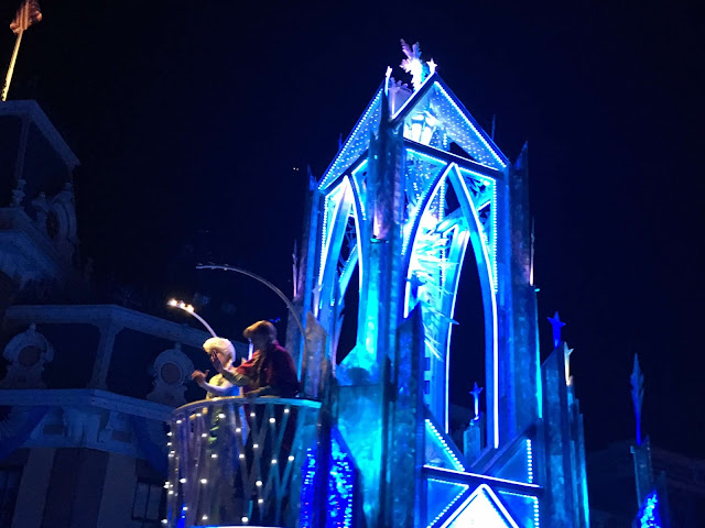 Elsa's Ice Castle Paint the Night Parade Float Frozen Disneyland