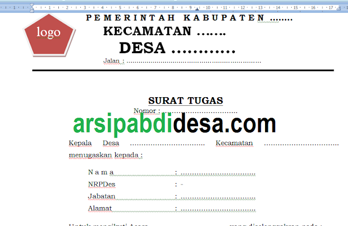 Download Contoh Surat Tugas, LHPD, dan Pernyataan Riil