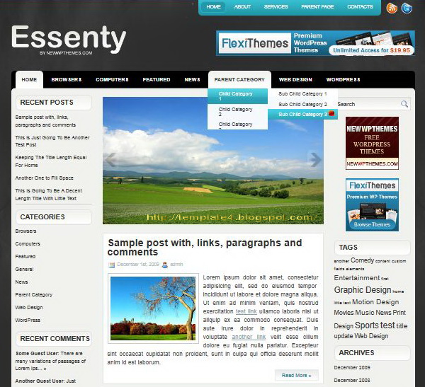 Essenty WordPress Theme