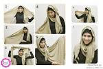 Cara memakai kerudung yang cantik / Tutorial hijabers tahun 2013
