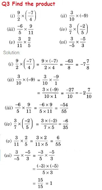 class 7 Rational Numbers