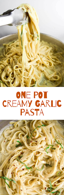 One Pot Creamy Garlic Pasta