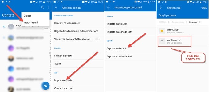 esportare-contatti-android