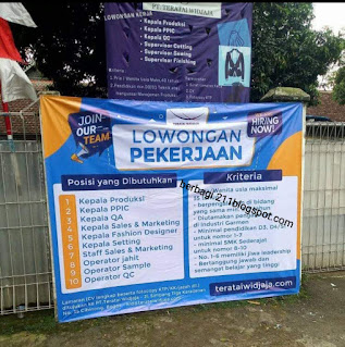 Lowongan Kerja Terbaru PT Teratai Widjaja