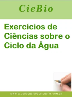 Exercícios de Ciências sobre o Ciclo da Água