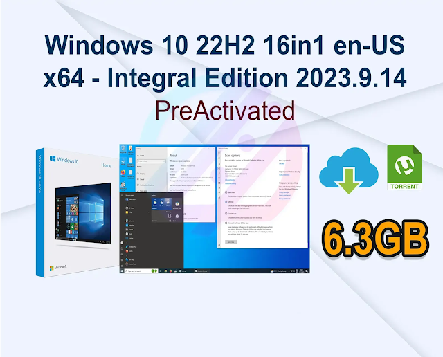 Windows 10 22H2 16in1 en-US x64 – Integral Edition 2023.9.14