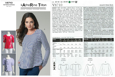 Creates Sew Slow: Vogue 8710 a versatile Katherine Tilton top