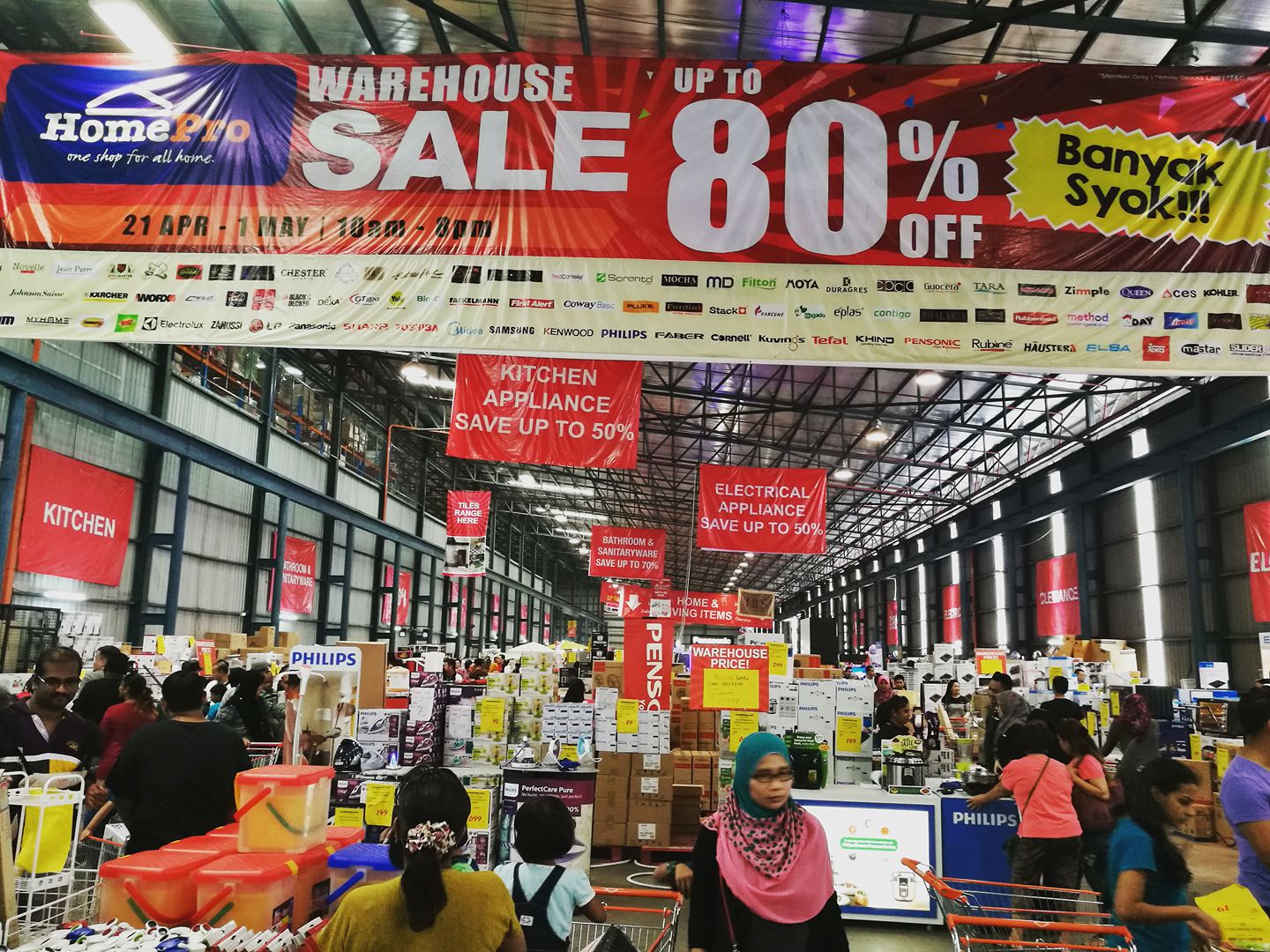  Jualan  Gudang HomePro Warehouse Sale Up to 80 Discount 