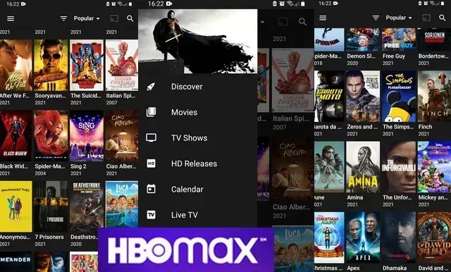 أفضل برنامج لمشاهدة الأفلام HBO Max APK لنظام Android