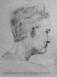 Man portrait-pencil sketch