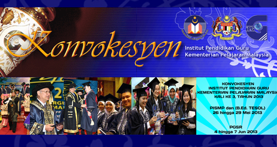 Info Majlis Konvokesyen Graduan PISMP Ambilan Januari 2009