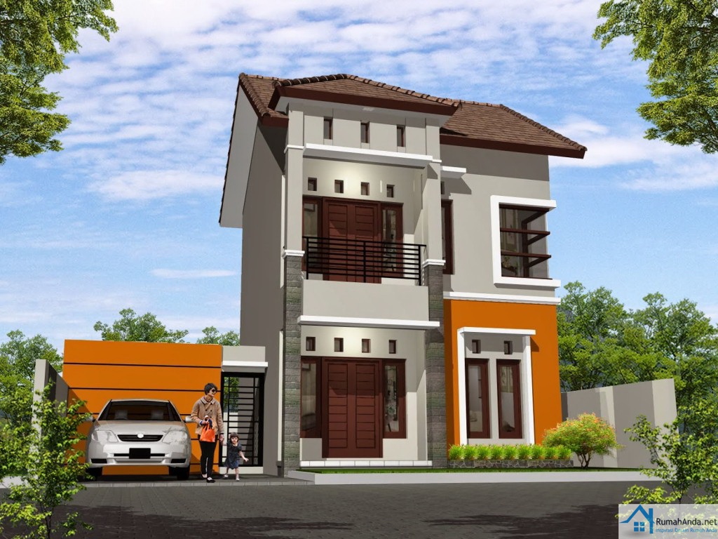 Denah Rumah Minimalis 2 Lantai Luas Tanah 60 Meter Persegi Desain