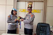 Kapolres Lubuklinggau AKBP Harissandi, S.I.K., M.H. Berikan Penghargaan Polwan Dinda Sukma atlit Teakwondo
