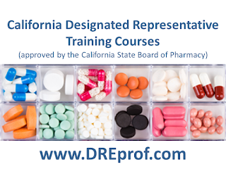 California Designated Representative Training (approved by the California State Board of Pharmacy)