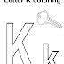 letter k worksheet - alphabet tracing activities for letter a to z preschool tracing