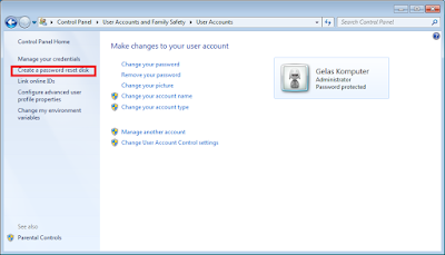 Cara Mudah Membuat Password Reset Disk Windows 7 Dengan Flashdisk