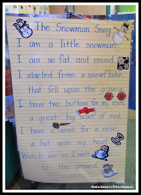 The Snowman Song Anchor Chart Poem via RainbowsWithinReach