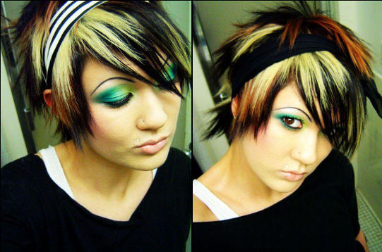 punk girl hairstyle. rock girl hairstyles. girls