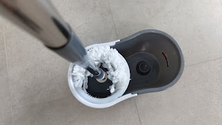 Spinning on the rinsing part