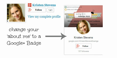 Changing Google About Me Badge