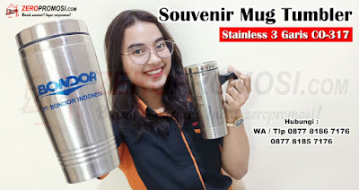 Souvenir Mug CO-317 Tumbler Stainless Eksklusif 3 Lines Custom Logo, Souvenir Tumbler Model Mug Stainless 3 Garis, Tumbler 3 Garis Stainless Dengan Gagang, Exclusive Table Mug Tumbler Panas & Dingin CO-317, Tumbler 3 Lines Kode CO-317, Tumbler Stainless Air Minum Hot&Cool CO-317, Mug Stainless 3 Garis CO-317, Mug Tumbler Promosi