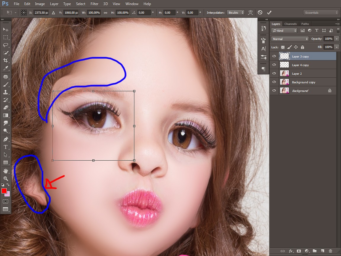 Tutorial Retouching Merubah Foto Menjadi Boneka Barbie