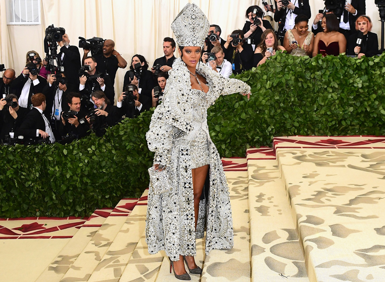 Rihanna Co-chairs the Met Gala in Maison Margiela