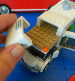 LEGO Camper Van model 60057 campervan interior high bed removable roof