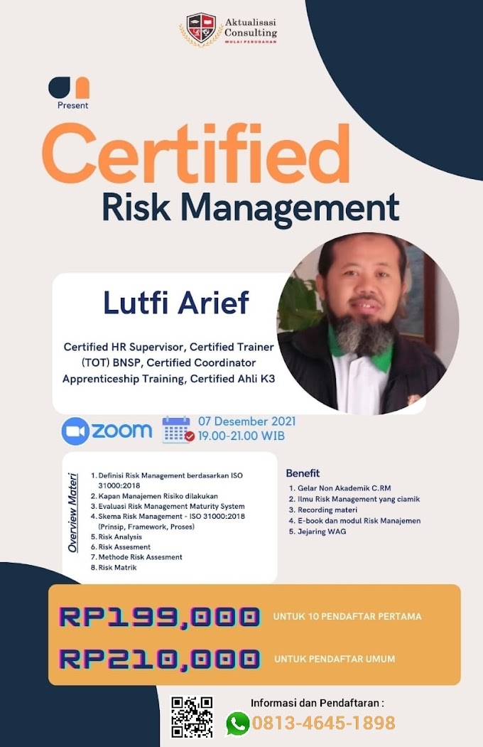 Certified Risk Manajemen (C.RM)