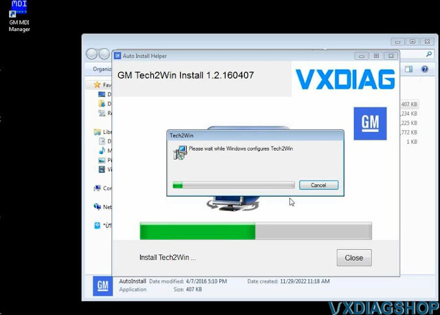 Install 2022.05 VXDIAG GM GDS2 Tech2win 4
