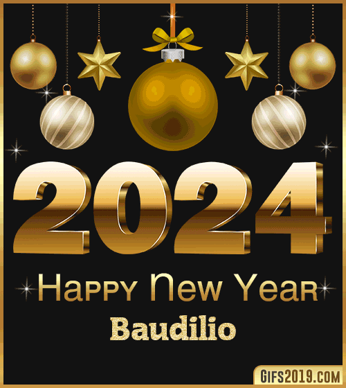 Happy New Year 2024 gif Baudilio