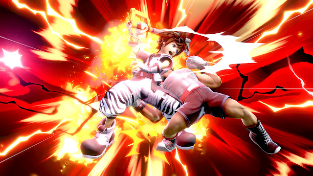 Super Smash Bros. Ultimate Little Mac up-smash Sora kill screen red sparks