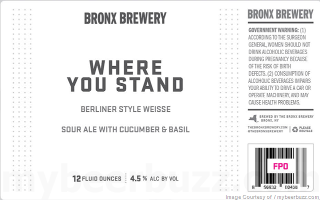 Bronx brewery Where You Stand