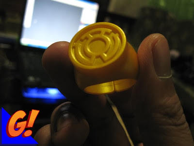 Yellow Lantern Ring Replica