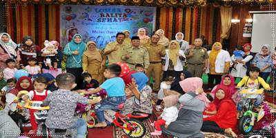 H.Arrival Boy, Secara Resmi Buka Acara Lomba Balita Sehat