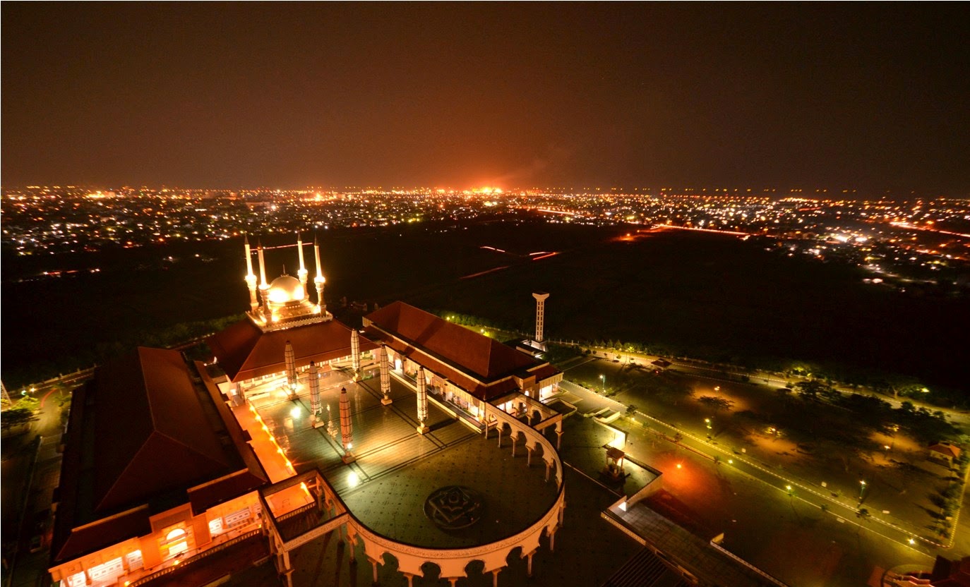 tempat wisata semarang - masjid agung jawa tengah MAJT