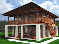Motif Rumah Kayu Sederhana