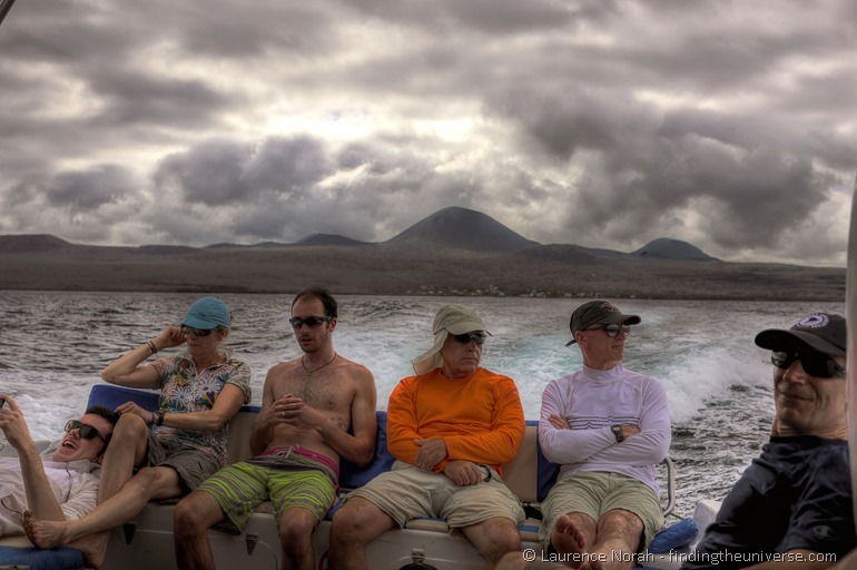 Bootsfahrt zwischen den Inseln, Galapagos