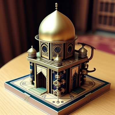 Steampunk Mosque Miniature 3D amazingwallpapersa blogspot com (9)