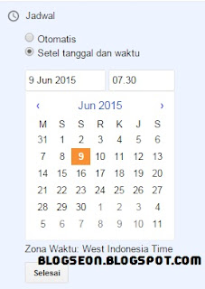 Cara Mengatur Jadwal Postingan Otomatis di Blog SEON