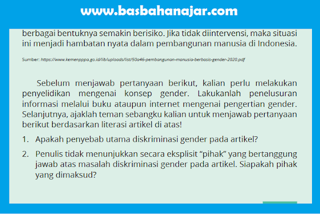 Kunci Jawaban Sosiologi Kelas 11 Halaman 53- 55 Aktivitas